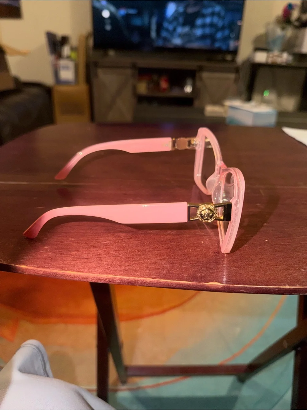 Versace Pink Cat-Eye Frame Sunglasses